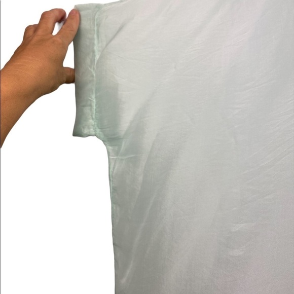 Isadora Paris Seafoam Green Sheer Top Amore Elegant Flowy Event Small Whimsical - Picture 3 of 7